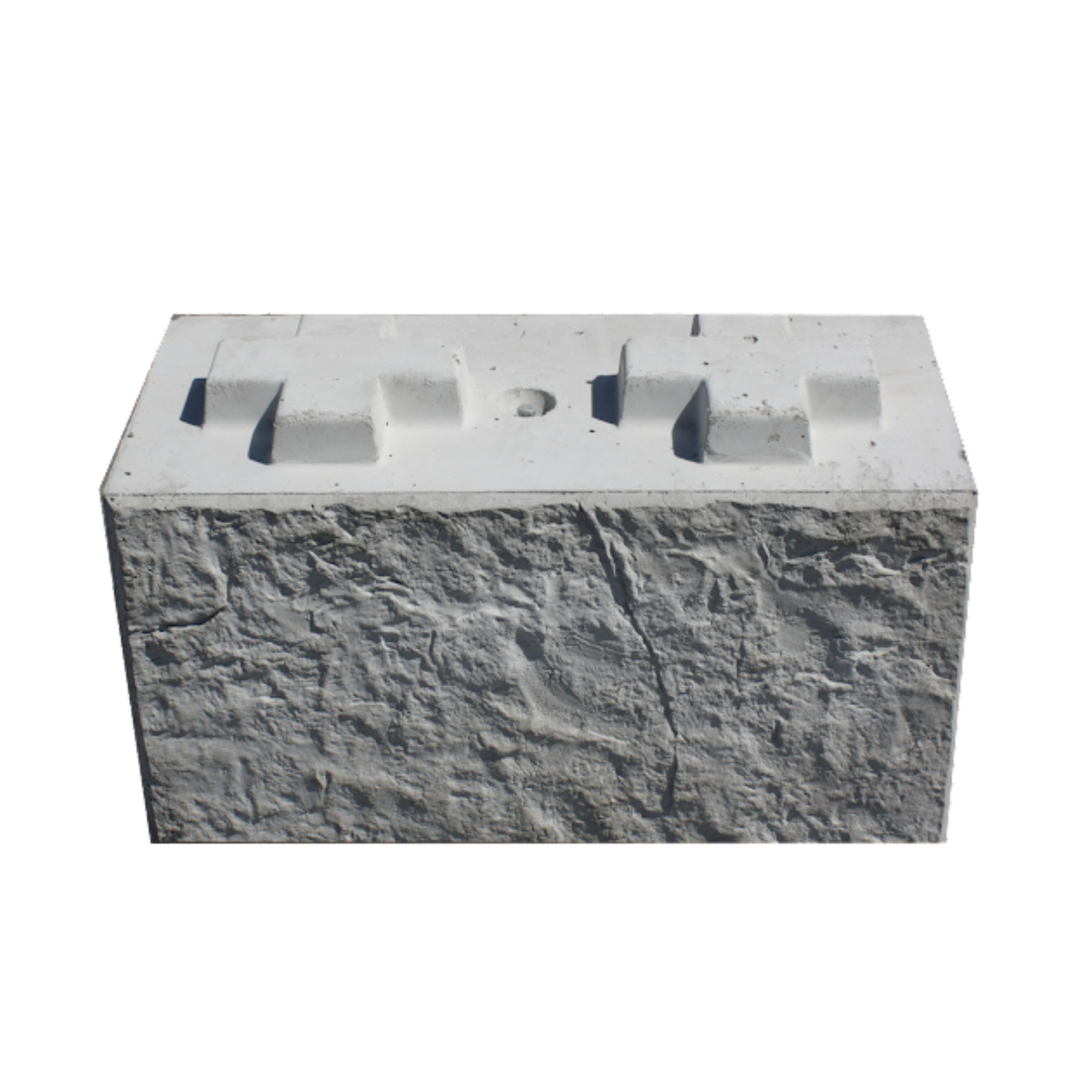 Front view of a 800 Standard Stonebloc concrete block