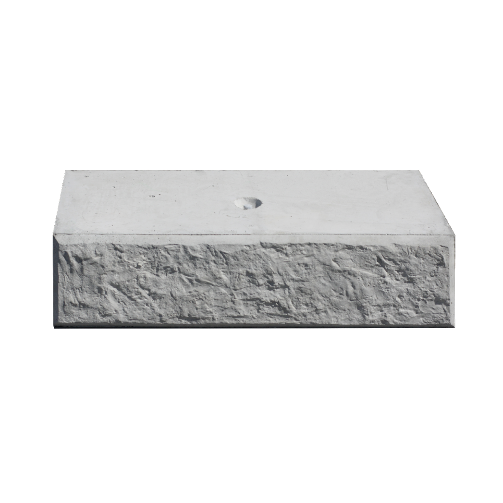 Front view of a 400 Capper Stonebloc Concrete Block