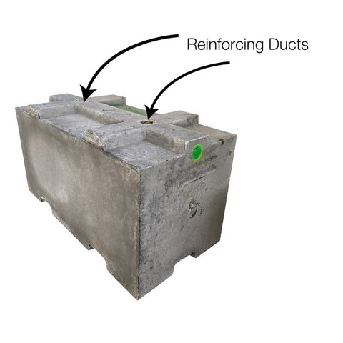 Annotated 1200 Standard Interbloc Showing the Two Reinforcing Ducts
